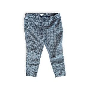 Dalia pants casual business casual blue white black plus size 14 XL